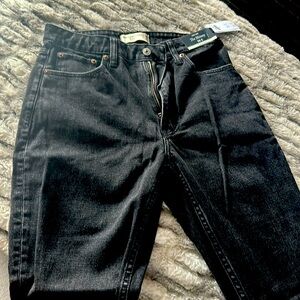 Abercrombie and Fitch skinny high rise black jeans size 26.